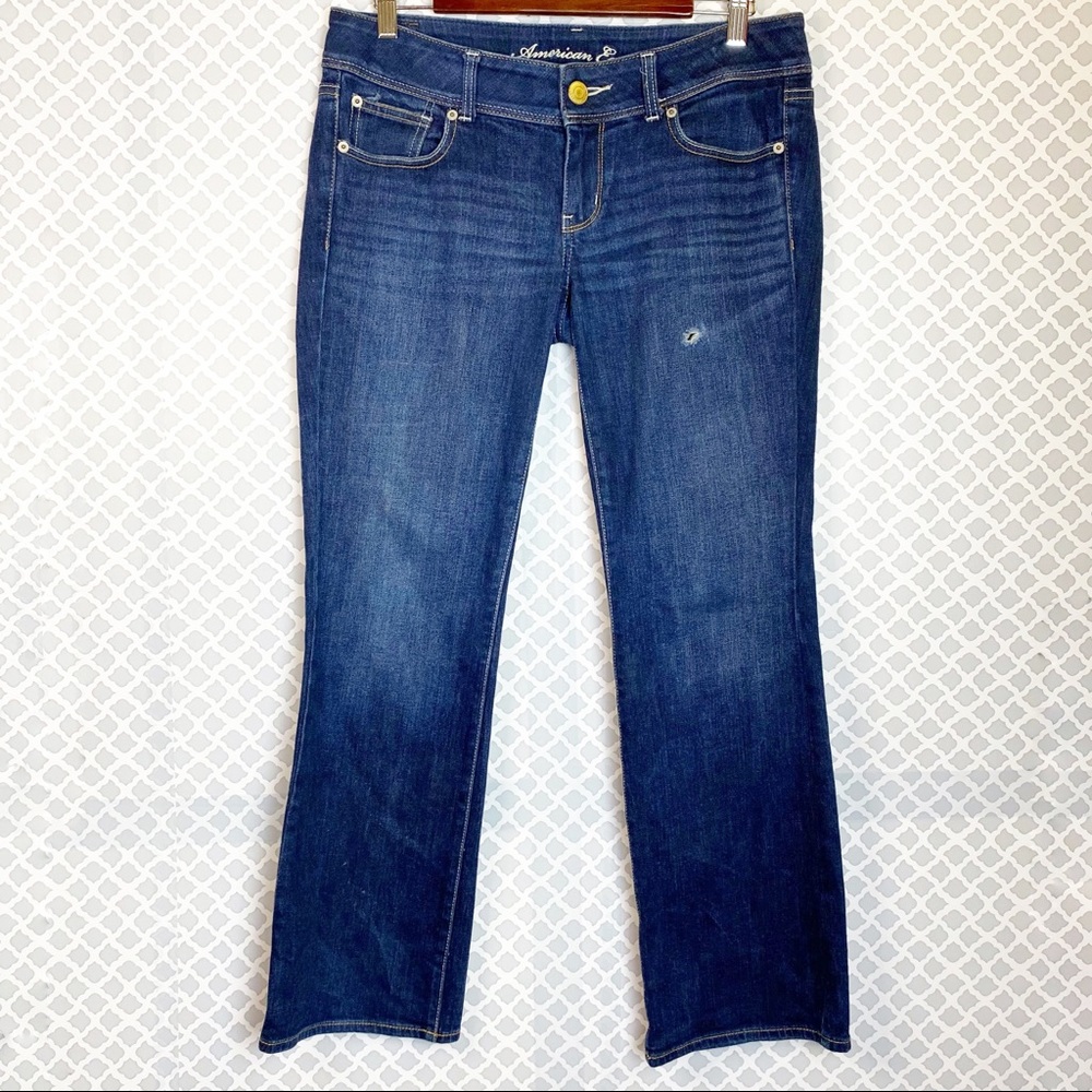 EUC American Eagle Medium Wash Slim Boot Cut Jeans